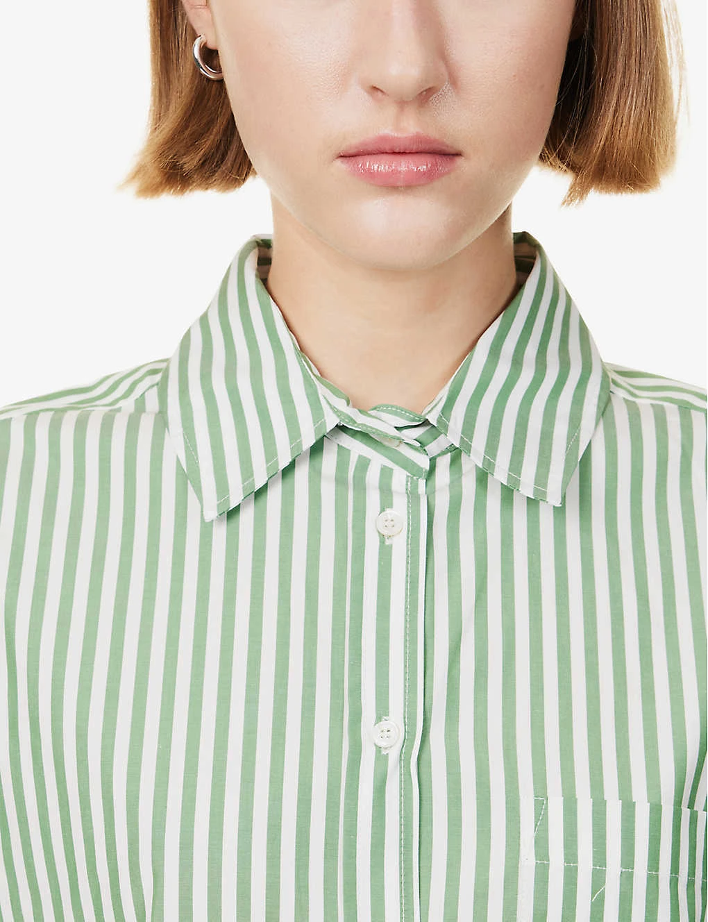 Weekend Max Mara Perak Striped Cotton Shirt 8 Weekend Max Mara Perak Striped Cotton Shirt - Image 6