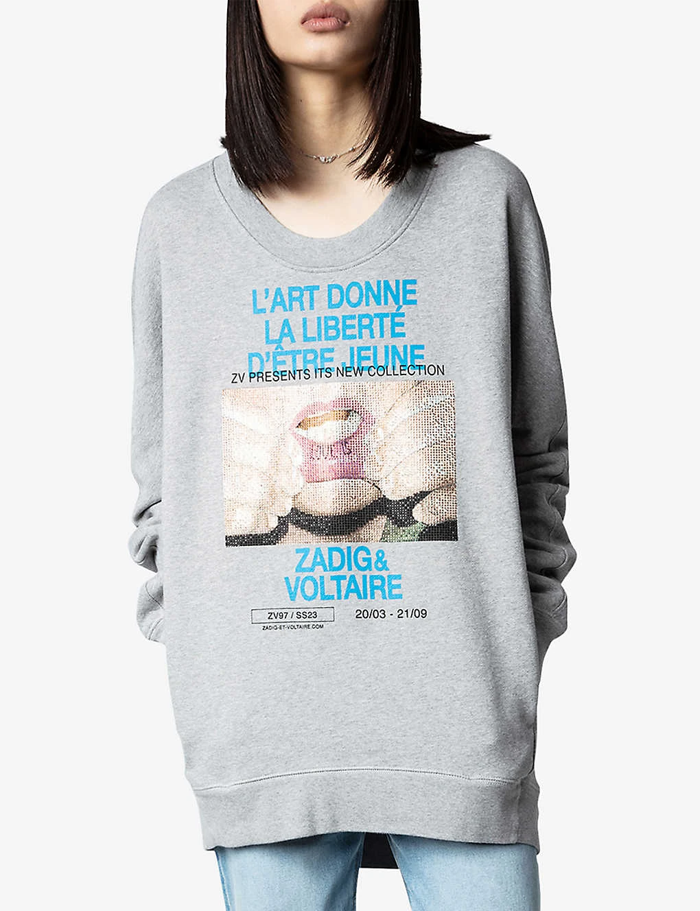 Zadig & Voltaire Freya Photoprint Cotton Sweatshirt 7 Zadig & Voltaire Freya Photoprint Cotton Sweatshirt - Image 5