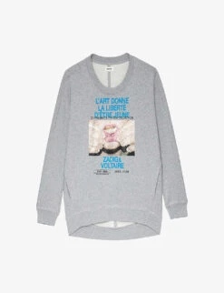 Zadig & Voltaire Freya Photoprint Cotton Sweatshirt
