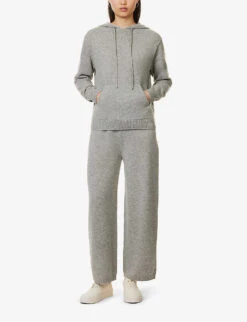 THEORY Relaxed-fit Drawstring-hood Wool And Cashmere-blend Hoody -Ress Clothing Shop R04152416 HUSKY ALT01