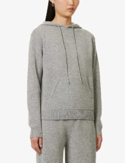 THEORY Relaxed-fit Drawstring-hood Wool And Cashmere-blend Hoody -Ress Clothing Shop R04152416 HUSKY ALT02