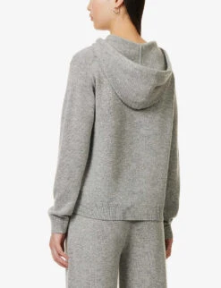THEORY Relaxed-fit Drawstring-hood Wool And Cashmere-blend Hoody -Ress Clothing Shop R04152416 HUSKY ALT03