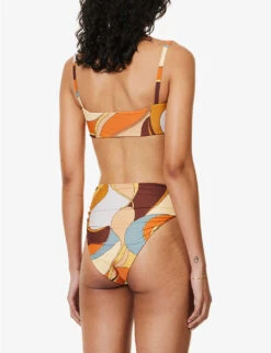Abstract-print Mid-rise Bikini Bottoms -Ress Clothing Shop R04152815 VISTAPRINT ALT03