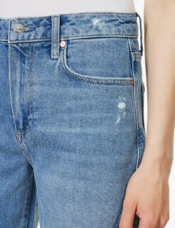 Paige Sammy Mid-rise Stretch-denim Shorts -Ress Clothing Shop R04153170 CALISTADISTRESSED ALT04