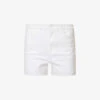 Paige Dani Raw-hem Stretch-denim Shorts -Ress Clothing Shop R04153173 LIVEDINCRISPWHITE M