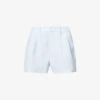 Paige Andie Mid-rise Linen-blend Shorts -Ress Clothing Shop R04153176 ICEFLOW M