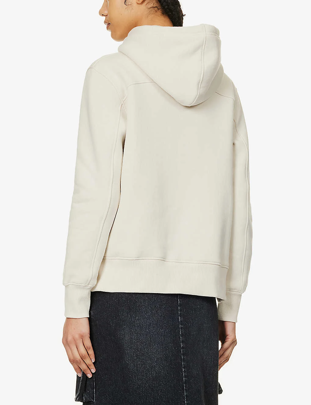 Calvin Klein Monologo-embroidered Dropped-shoulder Recycled Cotton-blend Hoody 6 Calvin Klein Monologo-embroidered Dropped-shoulder Recycled Cotton-blend Hoody - Image 4