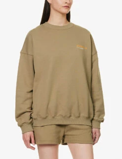 Resort Logo-print Cotton-jersey Sweatshirt -Ress Clothing Shop R04153623 DEEPSAND ALT02