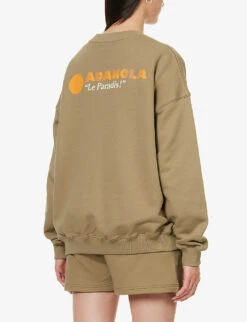 Resort Logo-print Cotton-jersey Sweatshirt -Ress Clothing Shop R04153623 DEEPSAND ALT03