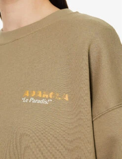 Resort Logo-print Cotton-jersey Sweatshirt -Ress Clothing Shop R04153623 DEEPSAND ALT04