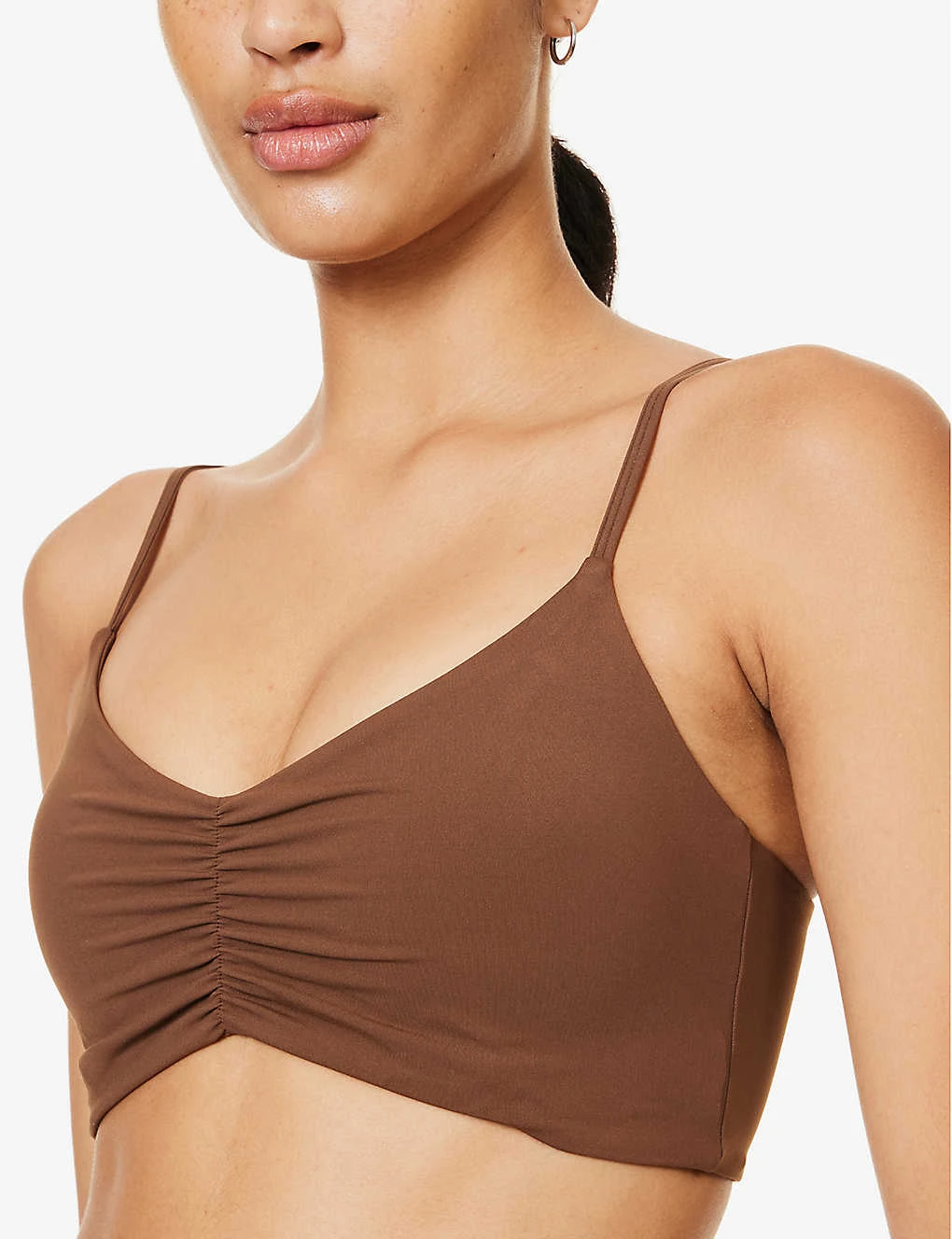 Ultimate Ruched-front Stretch-woven Bra 7 Ultimate Ruched-front Stretch-woven Bra - Image 5