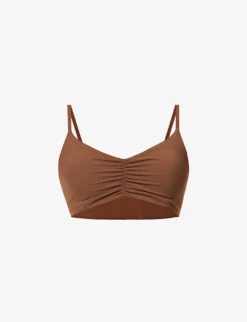 Ultimate Ruched-front Stretch-woven Bra