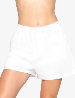 Skims Spa Relaxed-fit Cotton-poplin Pyjama Top -Ress Clothing Shop R04153806 SNOW ALT02