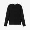 Prada Logo-embossed Round-neck Cotton Sweatshirt -Ress Clothing Shop R04154504 NERO M
