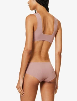 Sloggi Zero Feel Flow Stretch-jersey Bralette -Ress Clothing Shop R04156197 CACAO ALT02