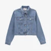 Ikks Patch-pocket Straight-fit Denim Jacket -Ress Clothing Shop R04156391 BLUEGREY M
