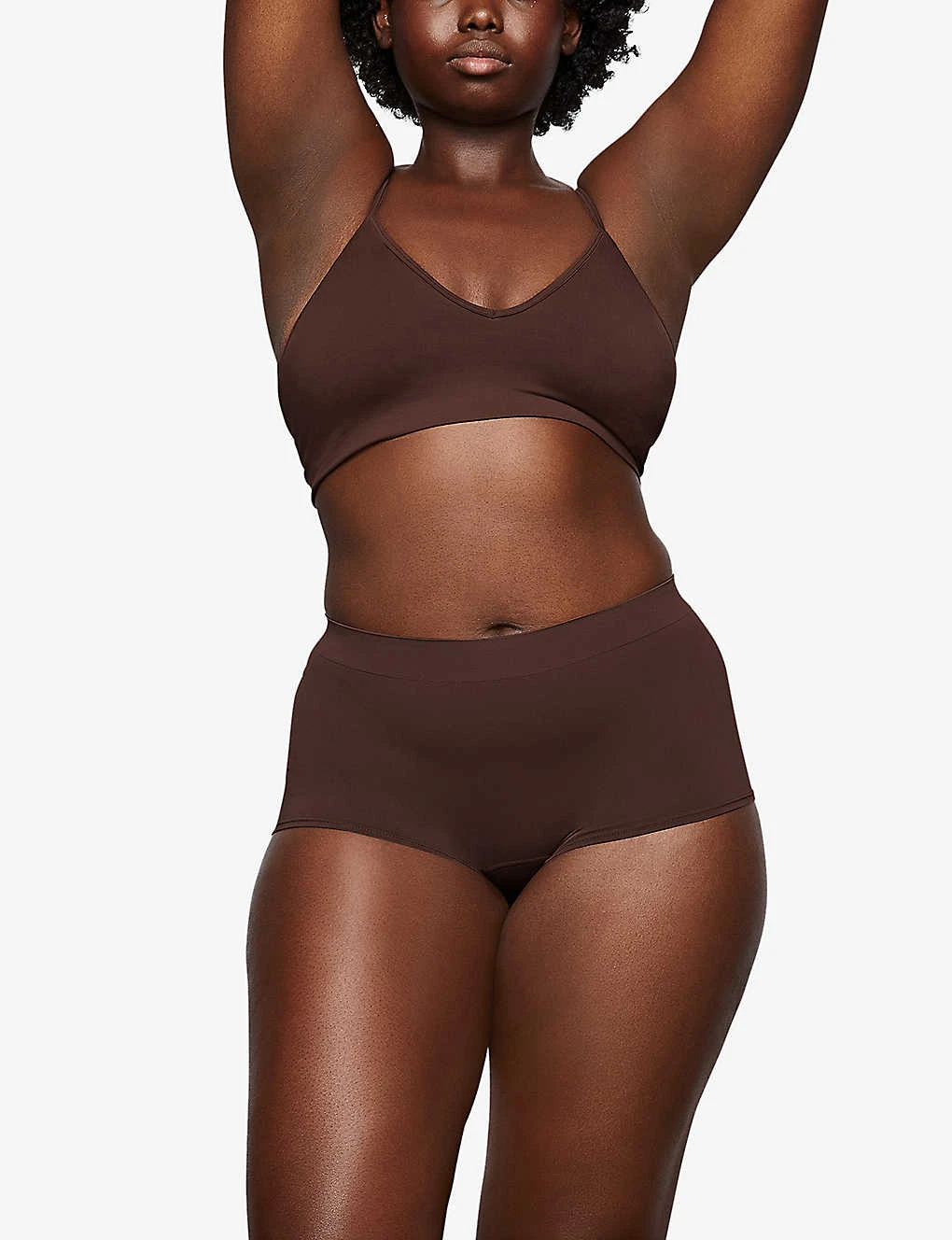 Smoothing V-neck Stretch-woven Bralette 4 Smoothing V-neck Stretch-woven Bralette - Image 2