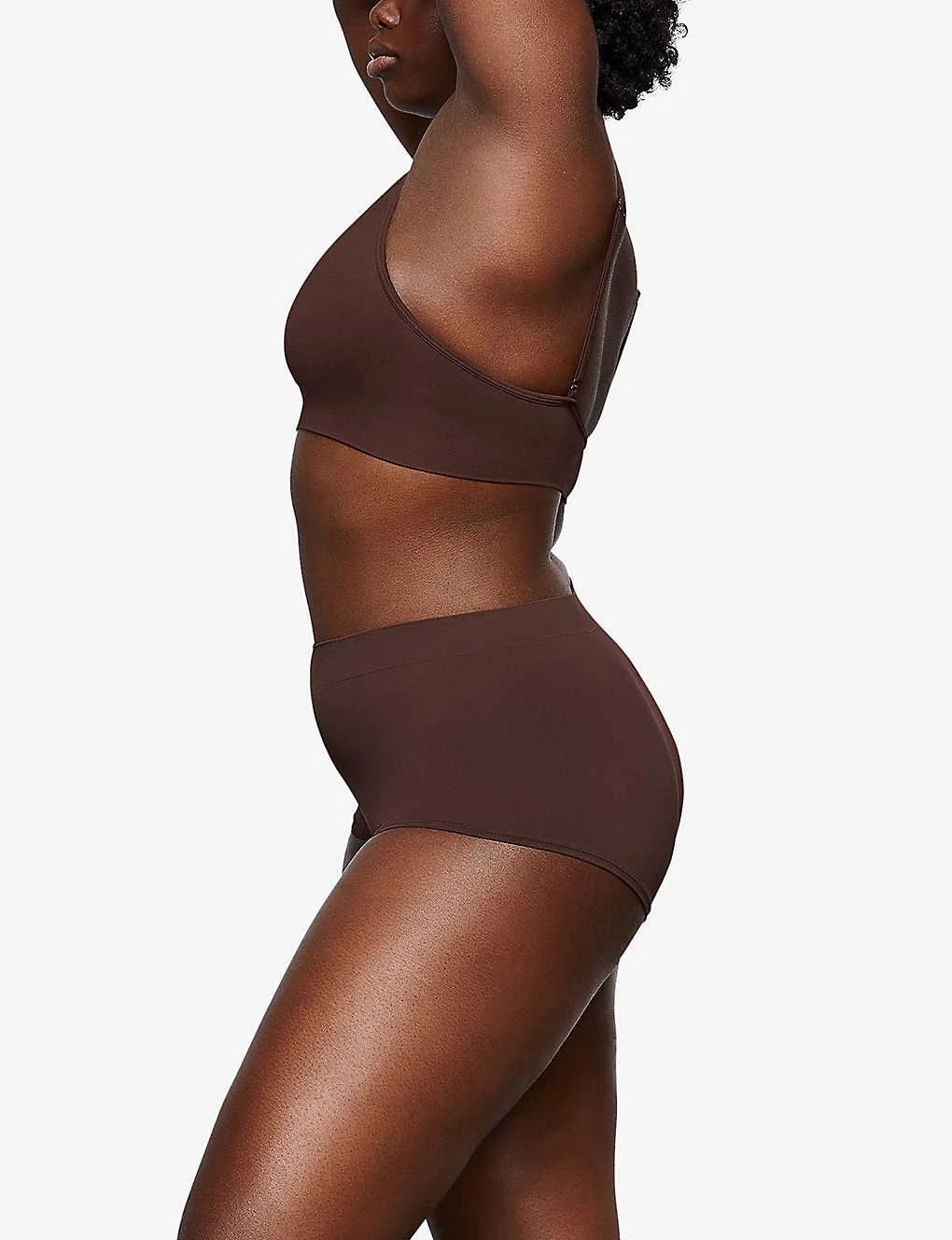 Smoothing V-neck Stretch-woven Bralette 5 Smoothing V-neck Stretch-woven Bralette - Image 3