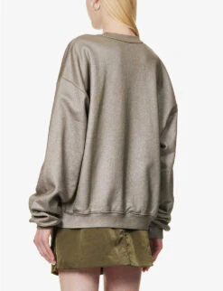 ALEXANDER WANG Dollar Bill Graphic-print Cotton-jersey Sweatshirt 10 ALEXANDER WANG Dollar Bill Graphic-print Cotton-jersey Sweatshirt -Ress Clothing Shop R04160694 SANCTUARY ALT03