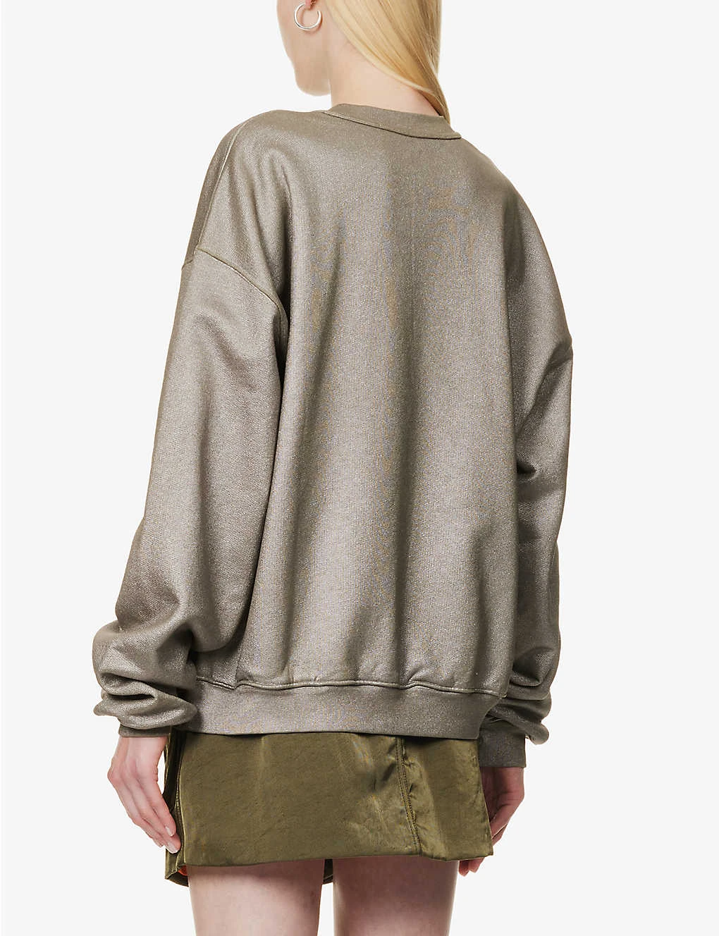 ALEXANDER WANG Dollar Bill Graphic-print Cotton-jersey Sweatshirt 6 ALEXANDER WANG Dollar Bill Graphic-print Cotton-jersey Sweatshirt - Image 4