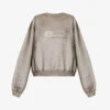 ALEXANDER WANG Dollar Bill Graphic-print Cotton-jersey Sweatshirt -Ress Clothing Shop R04160694 SANCTUARY M
