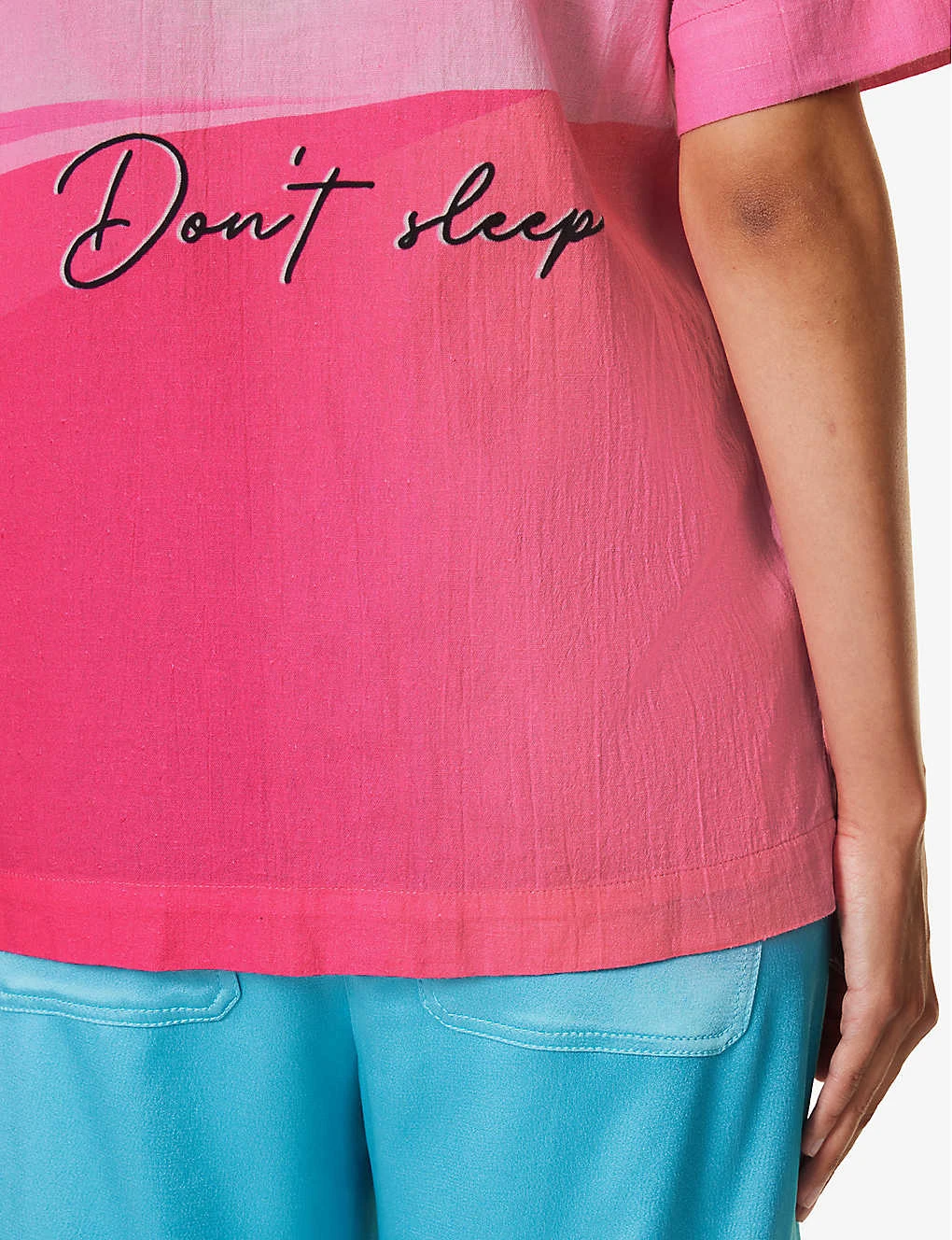 The Rose Tint Shirt Graphic-print Regular-fit Cotton And Linen-blend Shirt 6 The Rose Tint Shirt Graphic-print Regular-fit Cotton And Linen-blend Shirt - Image 5