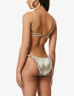 Weavecross Half-cup Bikini Top 10 Weavecross Half-cup Bikini Top -Ress Clothing Shop R04161518 SLATESILVER ALT03
