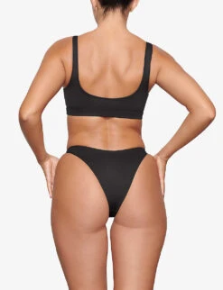 Tanga Mid-rise Recycled Stretch-nylon Bikini Bottoms 9 Tanga Mid-rise Recycled Stretch-nylon Bikini Bottoms -Ress Clothing Shop R04164371 ONYX ALT03