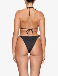 Triangle Recycled Stretch-nylon Bikini Top 9 Triangle Recycled Stretch-nylon Bikini Top -Ress Clothing Shop R04164375 ONYX ALT03