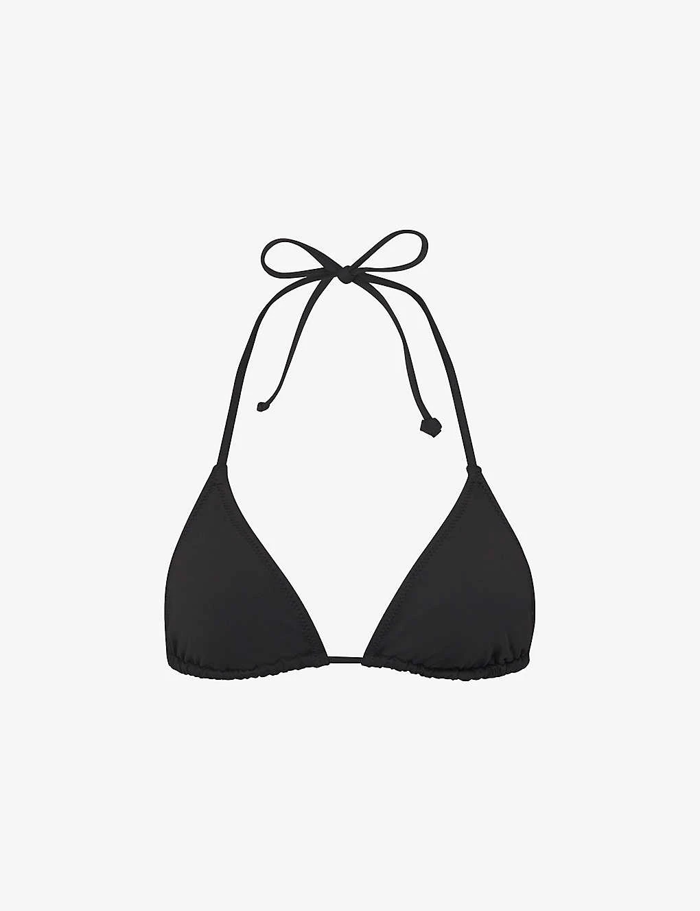 Triangle Recycled Stretch-nylon Bikini Top 3 Triangle Recycled Stretch-nylon Bikini Top
