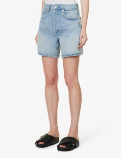 CITIZENS OF HUMANITY Marlow Relaxed-fit Organic-cotton Denim Shorts -Ress Clothing Shop R04164581 LIBERTINEORGANIC ALT02