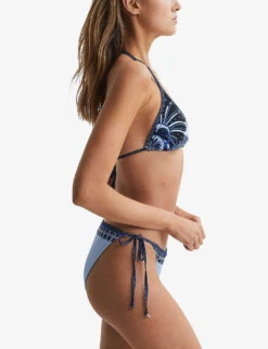 Reiss Tina Printed Stretch-nylon Bikini Top 9 Reiss Tina Printed Stretch-nylon Bikini Top -Ress Clothing Shop R04164812 BLUEPRINT ALT02