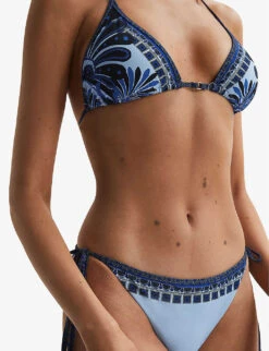 Reiss Tina Printed Stretch-nylon Bikini Top 11 Reiss Tina Printed Stretch-nylon Bikini Top -Ress Clothing Shop R04164812 BLUEPRINT ALT04