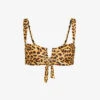 Clovelly Animal-print Recycled Nylon-blend Bikini Top 1 Clovelly Animal-print Recycled Nylon-blend Bikini Top -Ress Clothing Shop R04165702 JAGUAR M