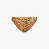 Byron Animal-print Recycled Nylon-blend High-rise Bikini Bottom -Ress Clothing Shop R04165703 JAGUAR M