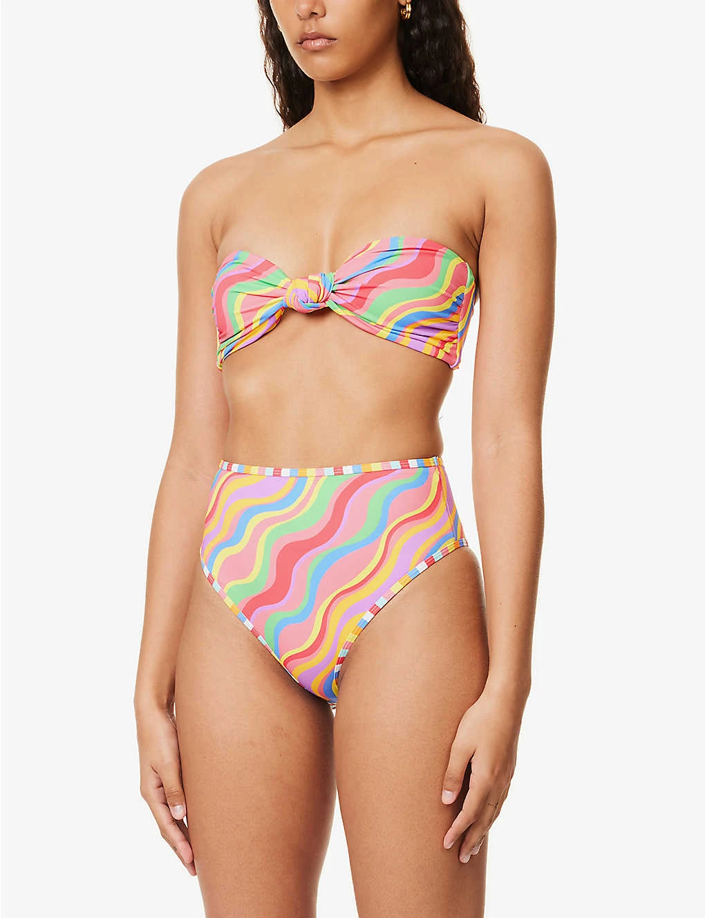 It's Now Cool Rainbow Knotted Bikini Top 5 It's Now Cool Rainbow Knotted Bikini Top - Image 3