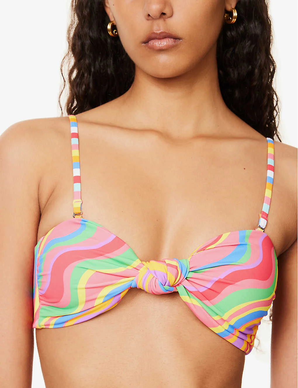 It's Now Cool Rainbow Knotted Bikini Top 7 It's Now Cool Rainbow Knotted Bikini Top - Image 5