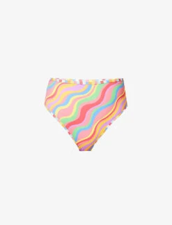 It's Now Cool Rainbow High-rise Bikini Bottoms