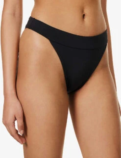 Argentina High-rise Recycled-nylon-blend Bikini Bottoms 8 Argentina High-rise Recycled-nylon-blend Bikini Bottoms -Ress Clothing Shop R04165927 BLACKREC ALT02