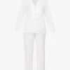 Eberjey Gisele Ribbed Stretch-jersey Pyjama Set 2 Eberjey Gisele Ribbed Stretch-jersey Pyjama Set -Ress Clothing Shop R04166204 WHITE M