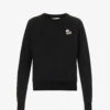 Brand-appliqué Ribbed-trim Cotton-jersey Sweatshirt -Ress Clothing Shop R04166215 BLACK M