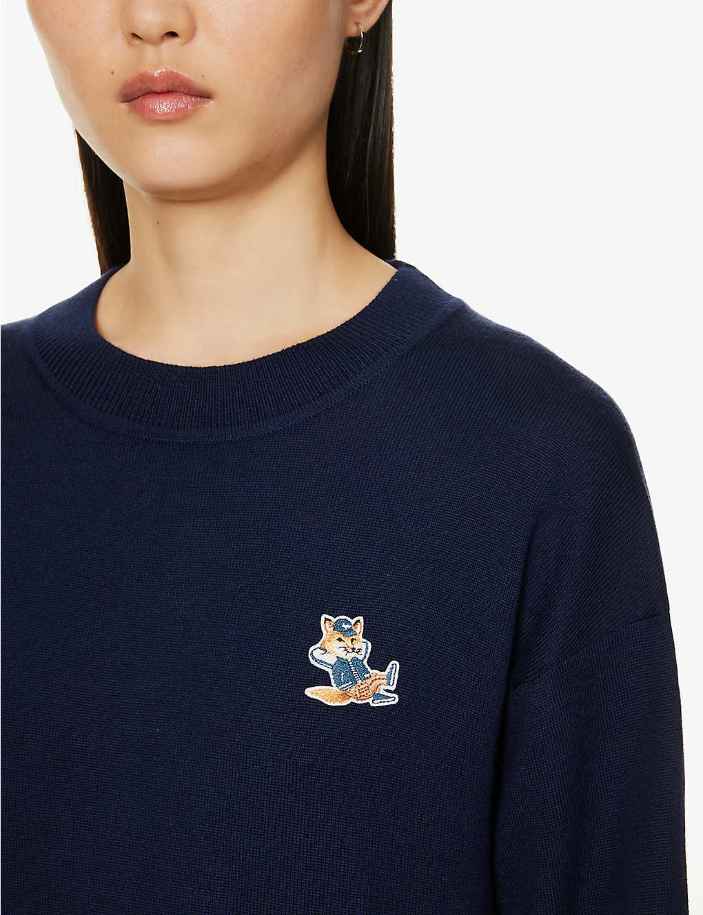 Brand-appliqué Ribbed-trim Wool-knit Jumper 7 Brand-appliqué Ribbed-trim Wool-knit Jumper - Image 5