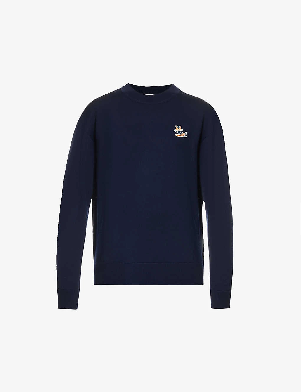 Brand-appliqué Ribbed-trim Wool-knit Jumper 3 Brand-appliqué Ribbed-trim Wool-knit Jumper