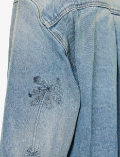 Palm Angels Paris Cargo Oversized Denim Shirt 11 Palm Angels Paris Cargo Oversized Denim Shirt -Ress Clothing Shop R04166276 LIGHTBLUE ALT04