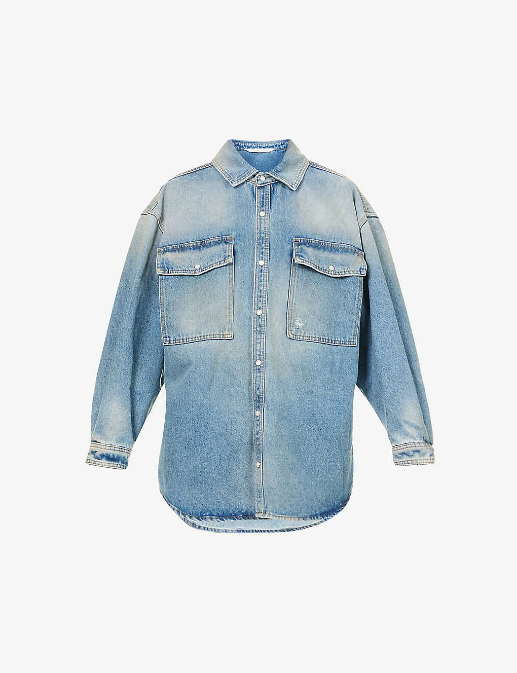Palm Angels Paris Cargo Oversized Denim Shirt 3 Palm Angels Paris Cargo Oversized Denim Shirt