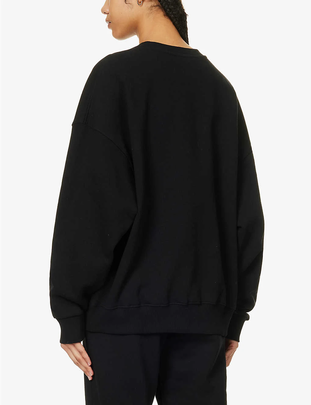 Crystal-embellished Logo-print Organic-cotton Sweatshirt 6 Crystal-embellished Logo-print Organic-cotton Sweatshirt - Image 4