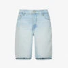 GOOD AMERICAN Good '90s Bermuda Mid-rise Denim Shorts -Ress Clothing Shop R04166601 INDIGO473 M