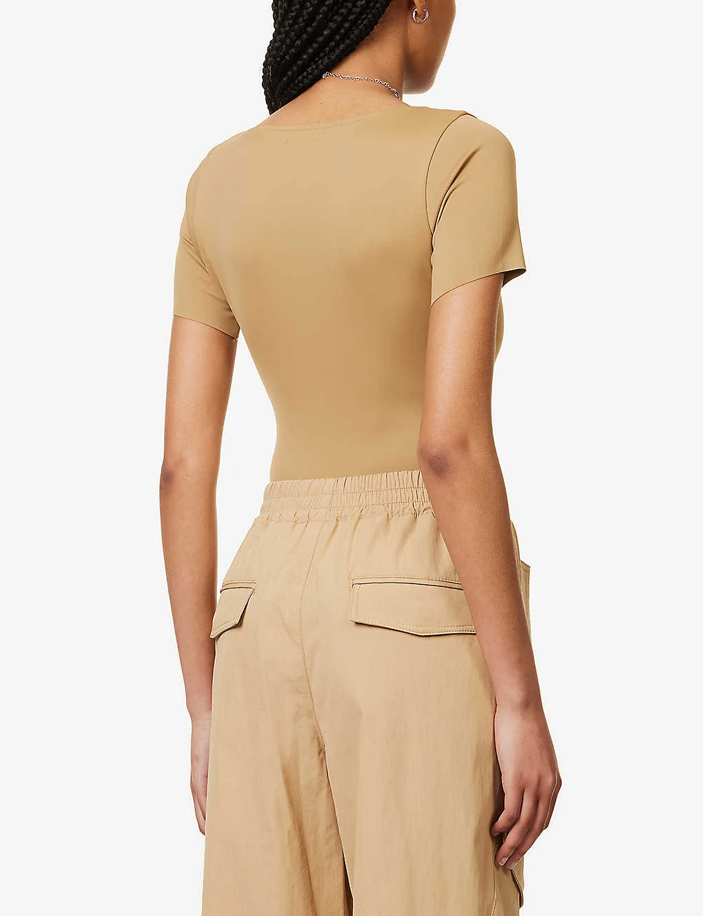 GOOD AMERICAN Scuba Square-neck Stretch-woven Body 7 GOOD AMERICAN Scuba Square-neck Stretch-woven Body - Image 5