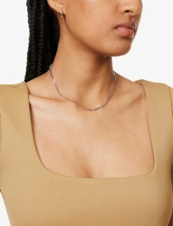 GOOD AMERICAN Scuba Square-neck Stretch-woven Body 13 GOOD AMERICAN Scuba Square-neck Stretch-woven Body -Ress Clothing Shop R04166614 PECAN001 ALT05