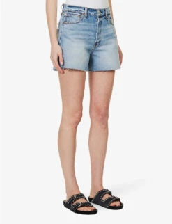 Rag & Bone Cut-off High-rise Denim Shorts 11 Rag & Bone Cut-off High-rise Denim Shorts -Ress Clothing Shop R04166666 PRIM ALT02